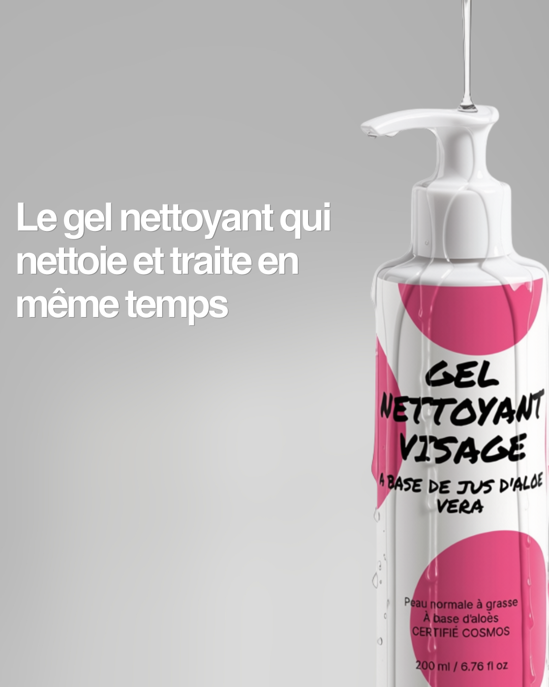 Gel Nettoyant Quotidien - Nettoyant Visage Doux Purifiant