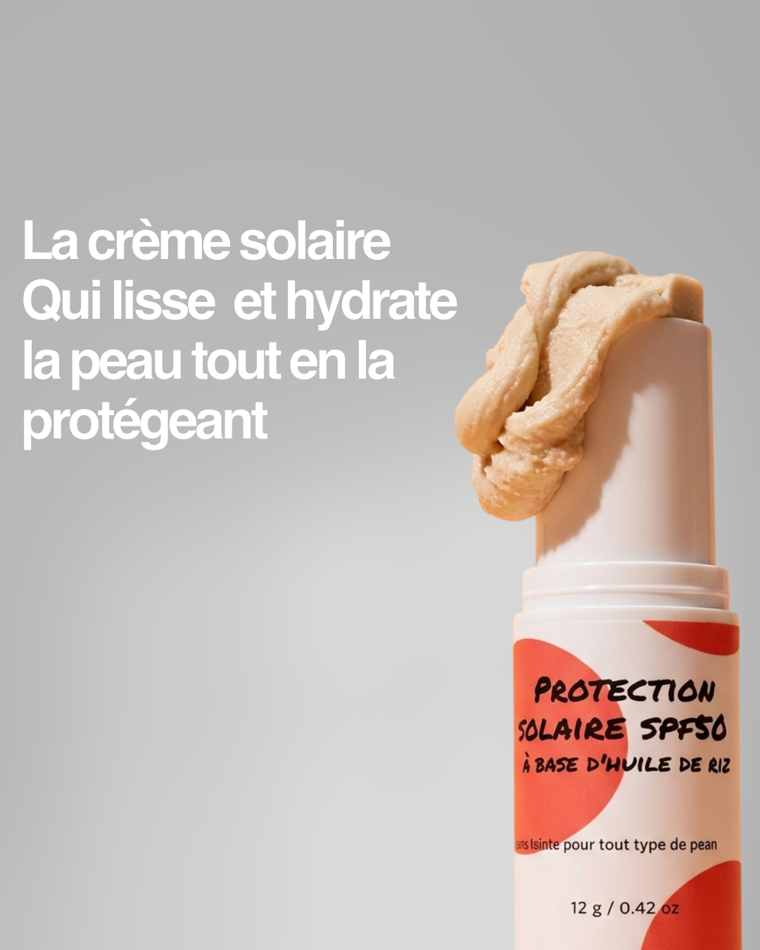 Stick Solaire Minéral SPF 50 - Haute Protection UV Visage