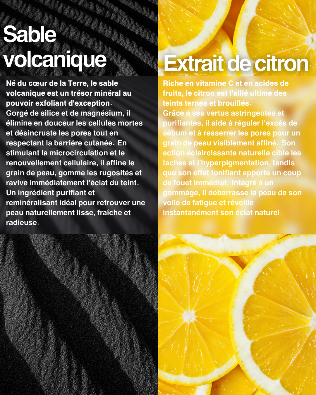 Volcan islandais Exfoliant pour le visage et le corps