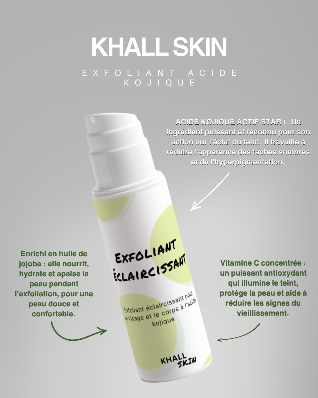 Exfoliant Acide Kojique - Visage & Corps