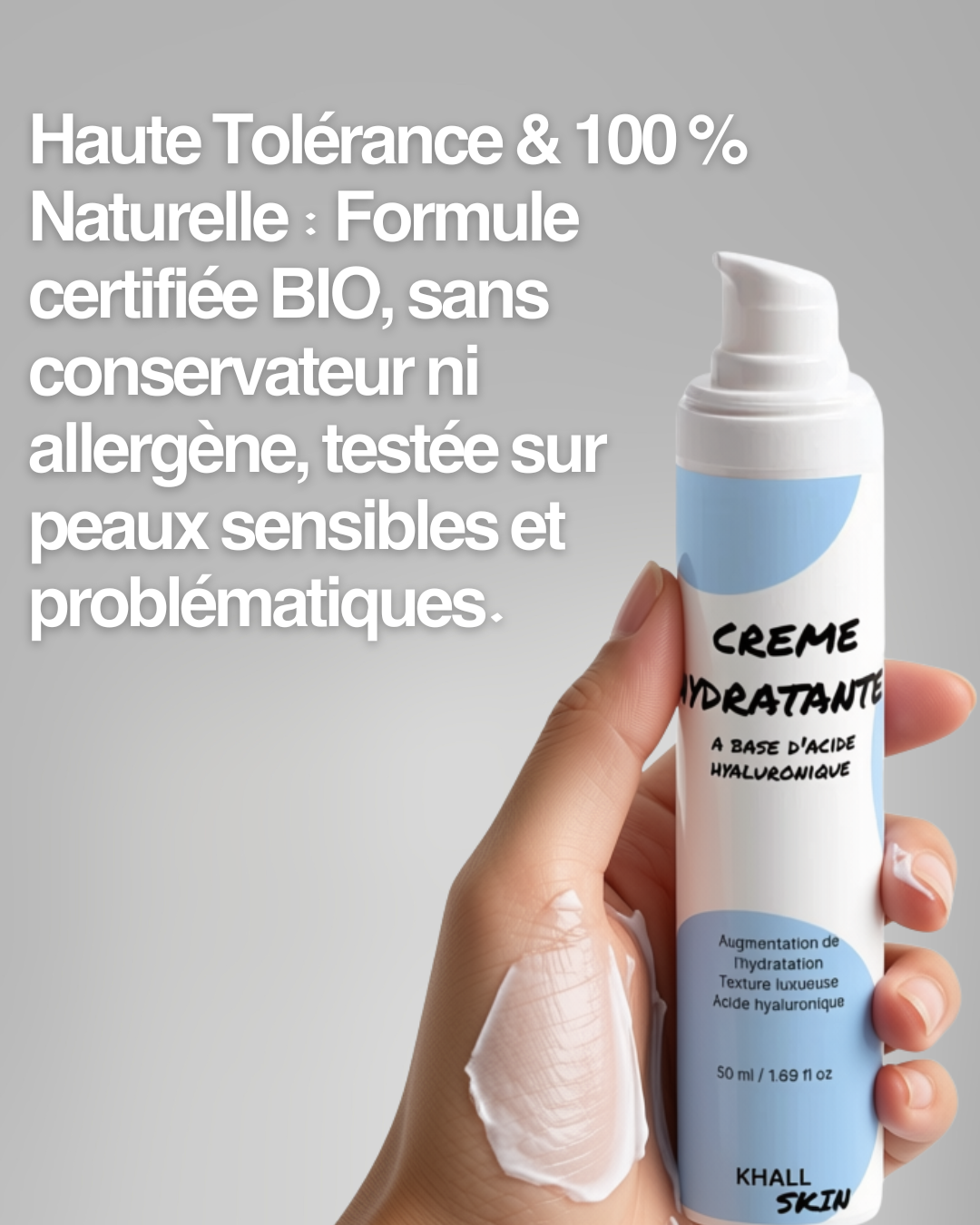 Crème de jour à l'Acide Hyaluronique - Hydratation Intense Visage