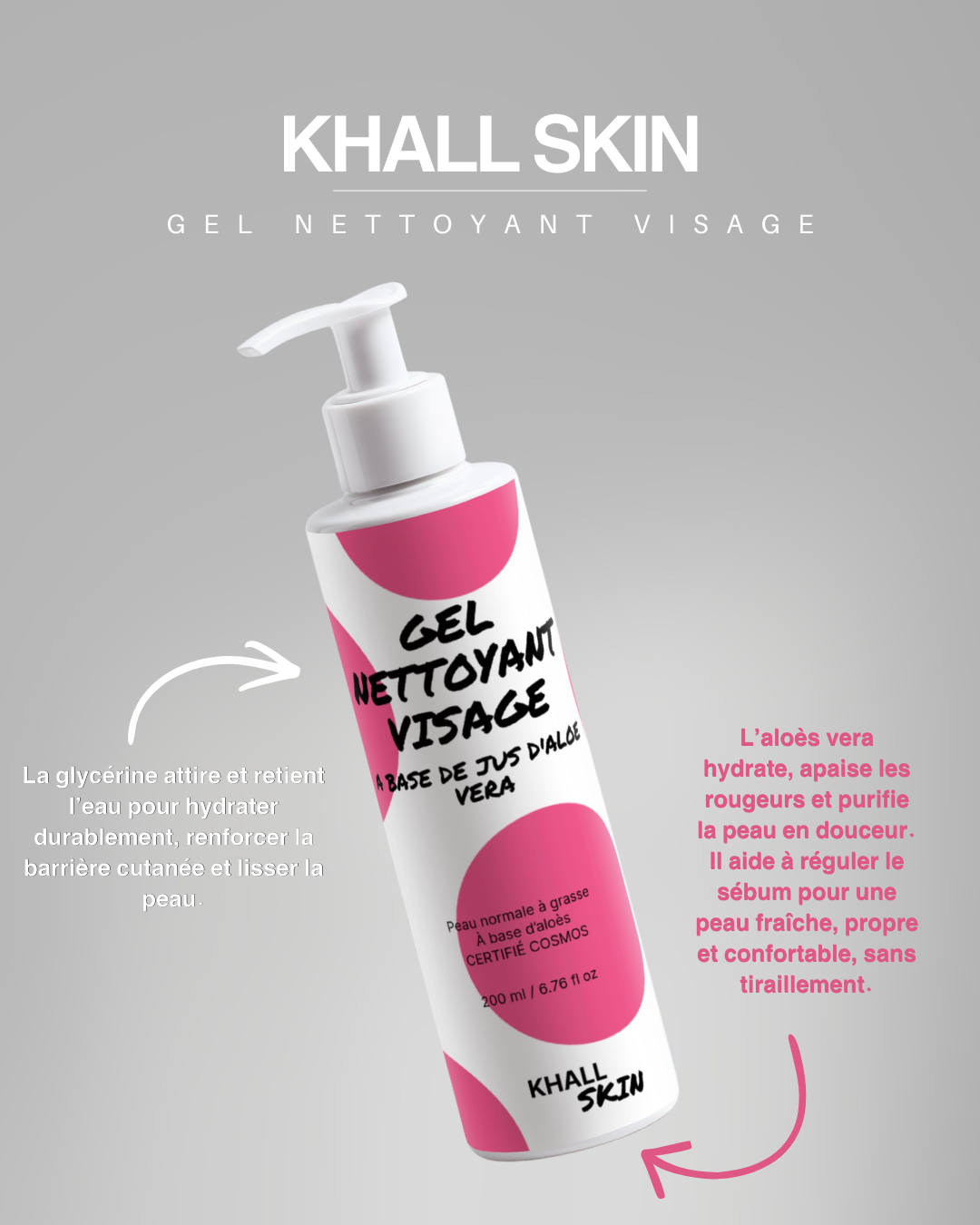 Gel Nettoyant Quotidien - Nettoyant Visage Doux Purifiant