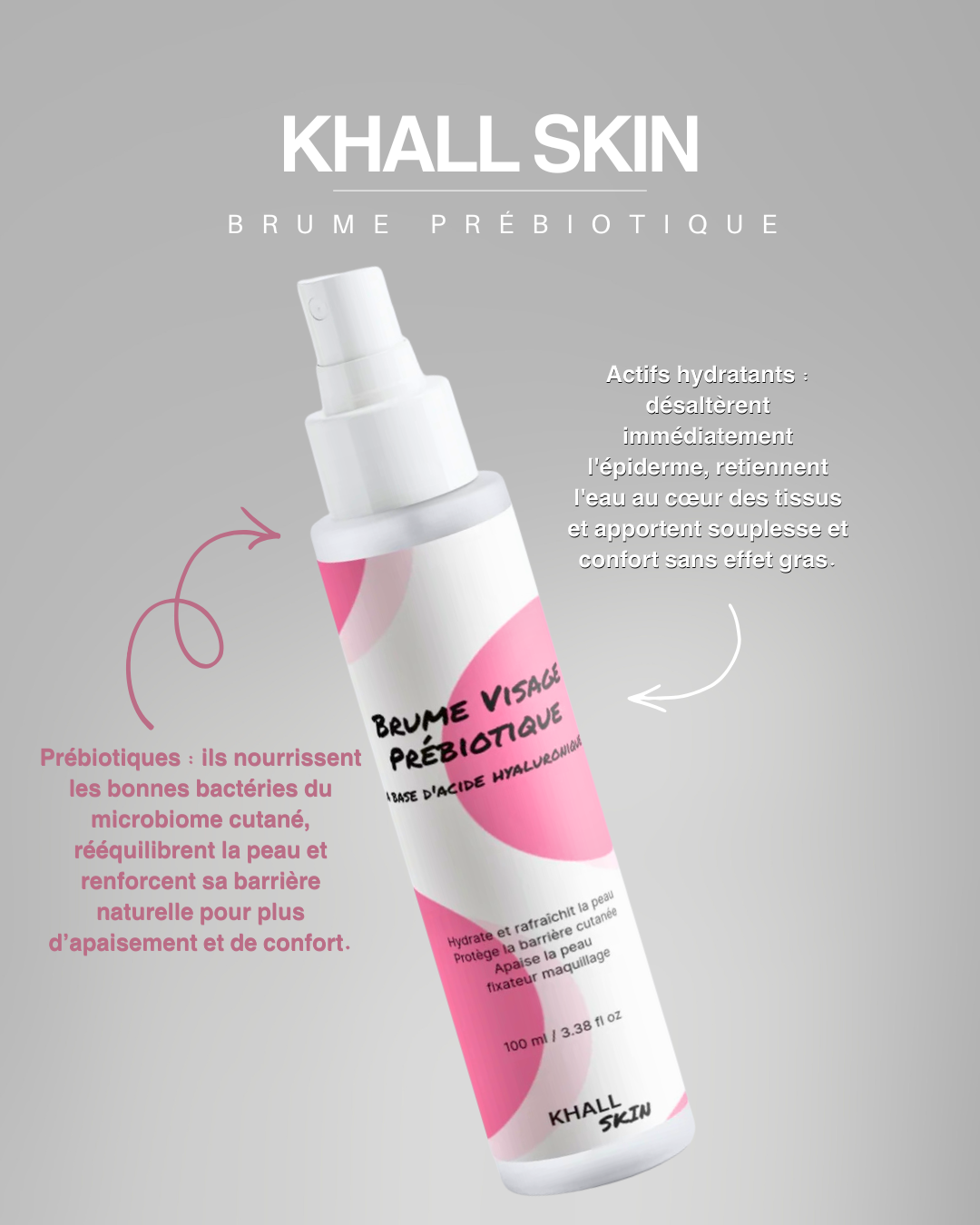 Brume Visage 3 en 1 - Hydratante Fixante, Protège & Répare