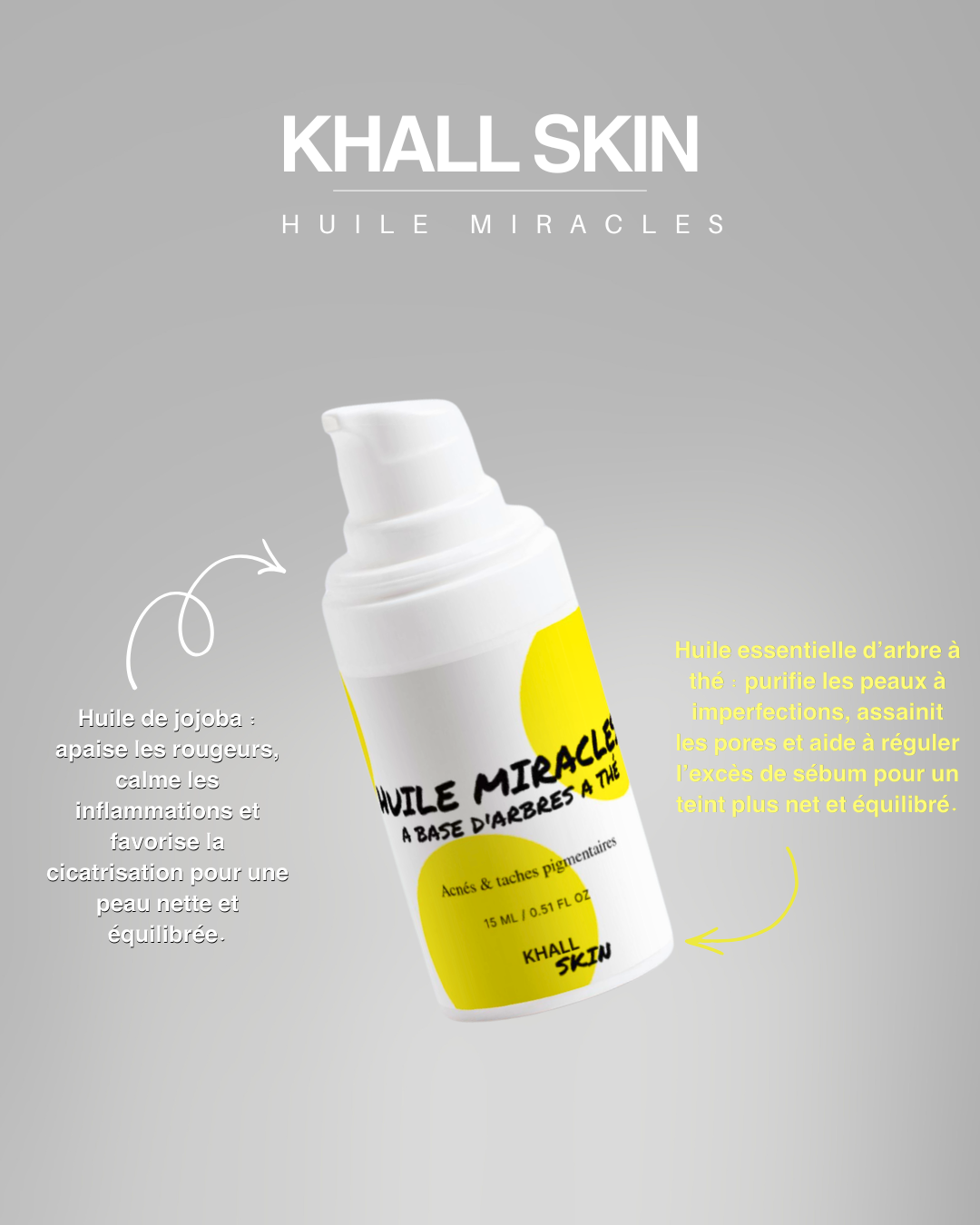 Huile Concentrée Miraculeuse - Sérum Visage Anti-Imperfections et Anti-Taches